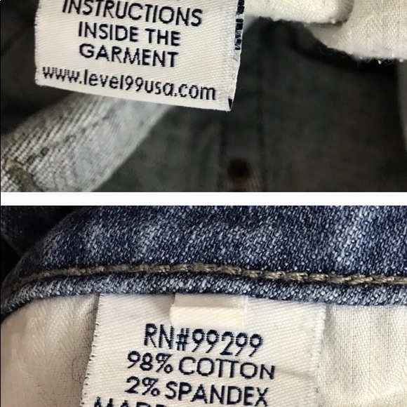 Anthro Level 99 crop wide leg jeans stretch - Picture 5 of 6